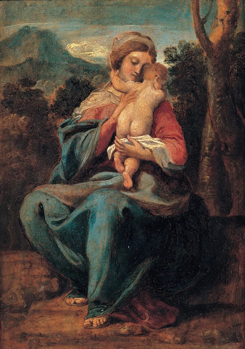 Madonna With The Child 4 Wall Art by Sisto Badalocchio - High-Resolution Digital Print