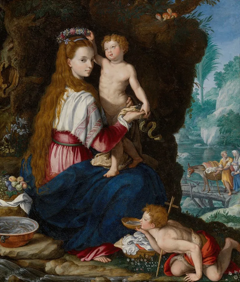 Madonna With The Infant Saint John The Baptist