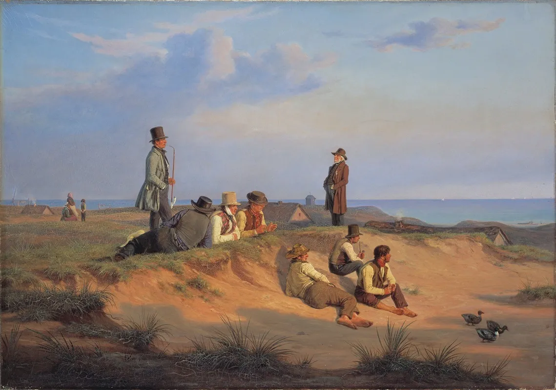 Maend Af Skagen En Sommeraften I Godt Vejr