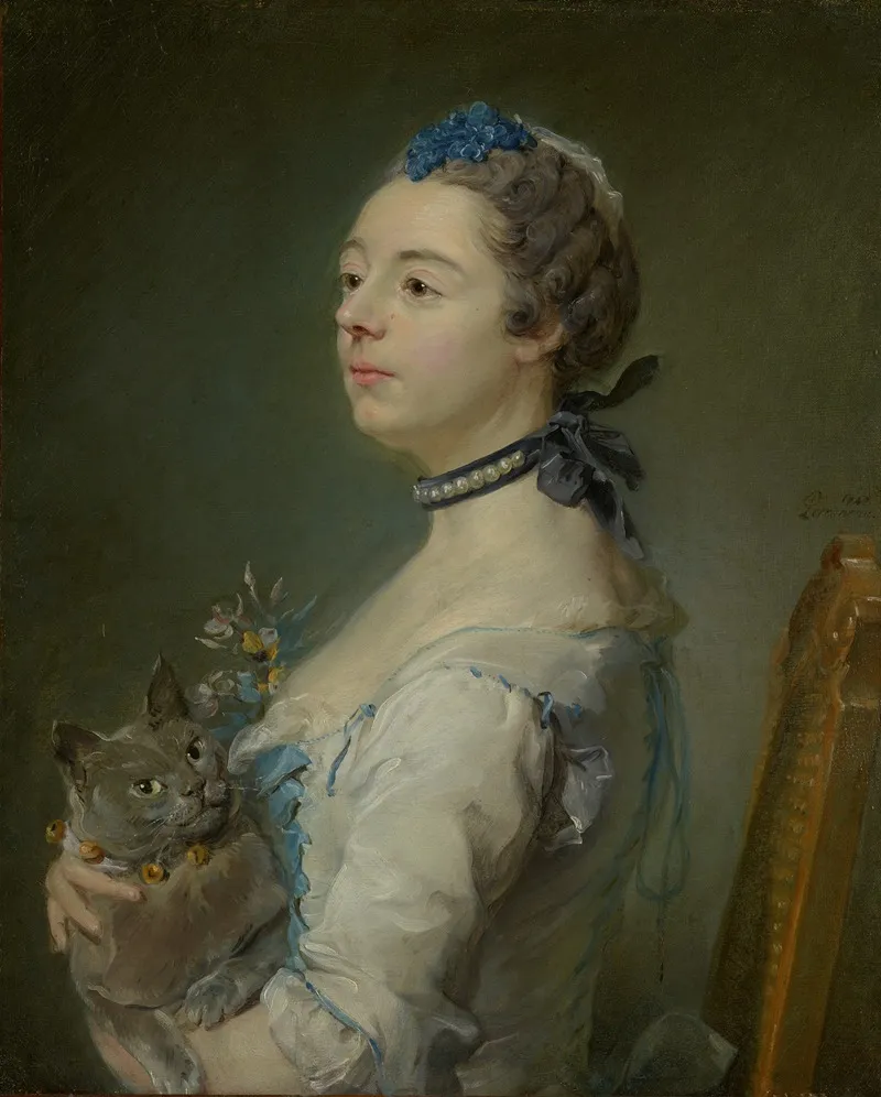 Magdaleine Pinceloup De La Grange Nee De Parseval Wall Art by Jean-Baptiste Perronneau - High-Resolution Digital Print