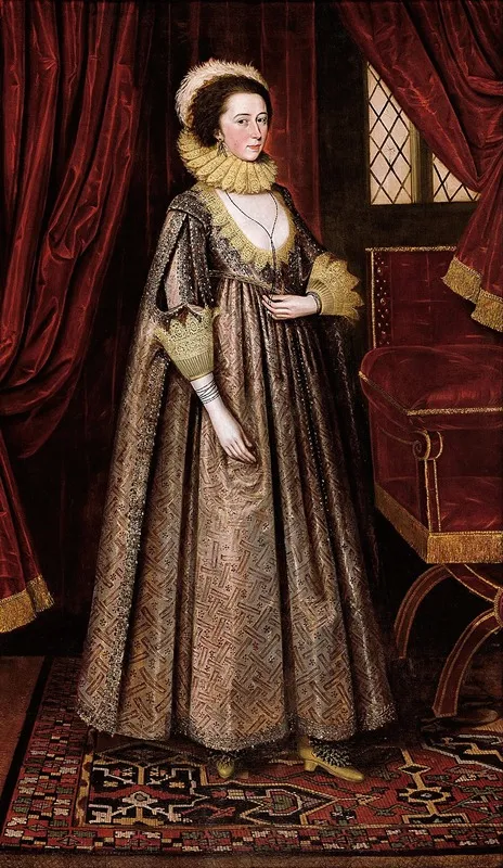 Magdalen Poultney Later Lady Aston Wall Art by Marcus Gheeraerts the Elder - High-Resolution Digital Print