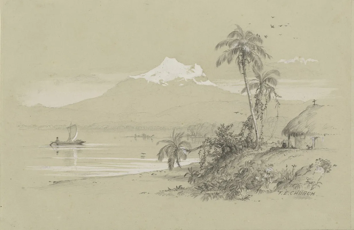 Magdalena River New Granada Equador Wall Art by Frederic Edwin Church - High-Resolution Digital Print