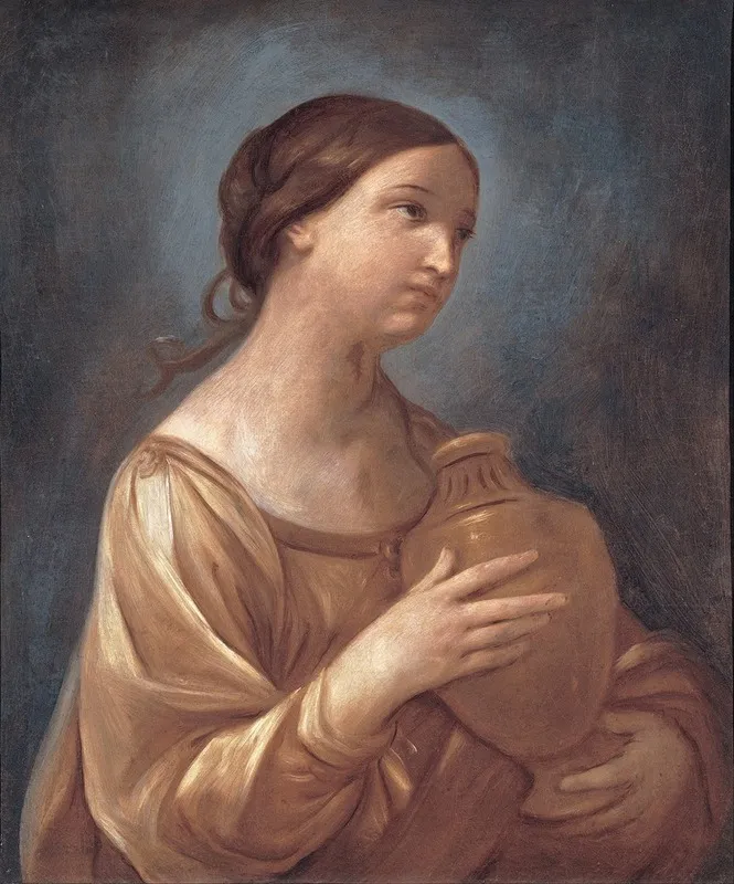 Magdalene With The Jar Of Ointment Wall Art by Guido Reni - High-Resolution Digital Print