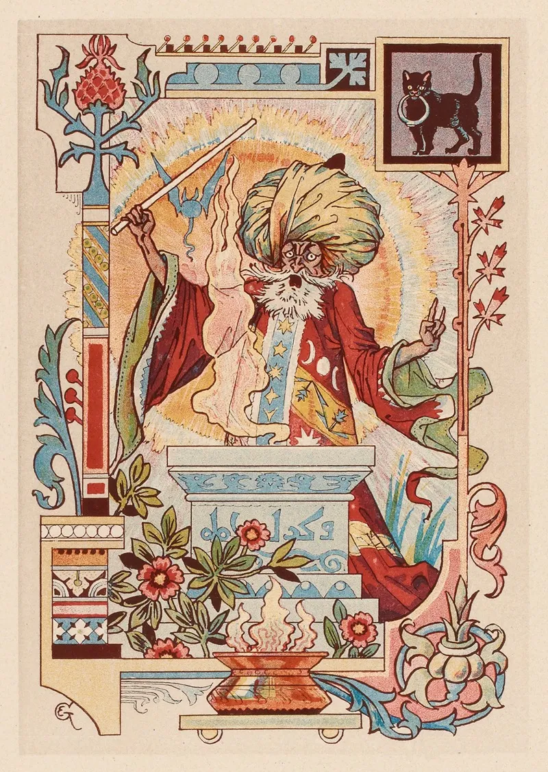Magicien Oriental Wall Art by Eugène Grasset - High-Resolution Digital Print