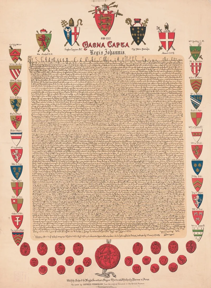 Magna Carta Wall Art by W. Rear - High-Resolution Digital Print
