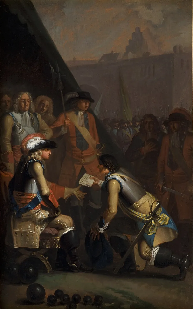 Magnus Stenbock Surrenders The Fortress Of Tonningen To Frederik Iv In 1714
