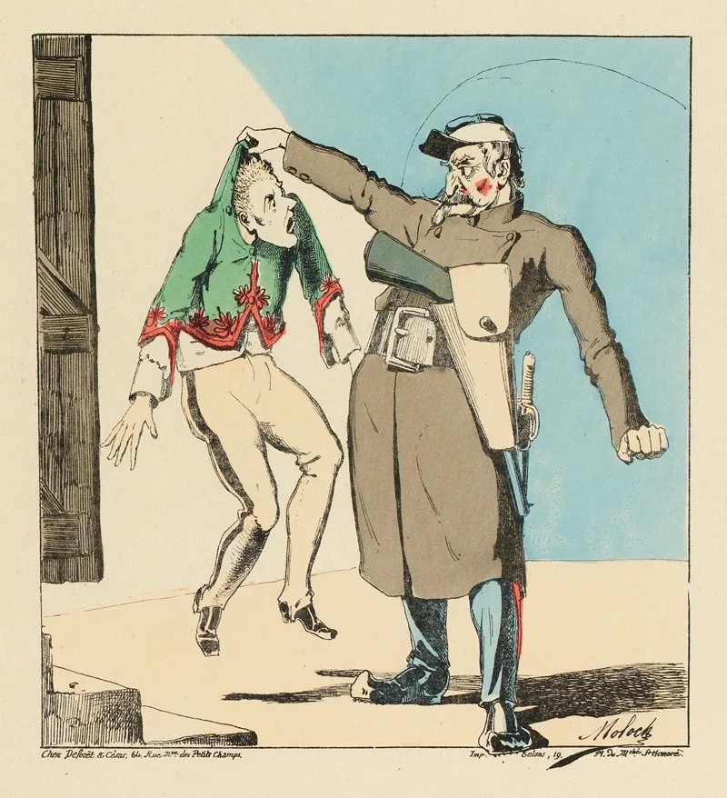 Mais Monsieur Le Sergent De Ville Je Ne Suis Pas Un Federe Wall Art by Moloch (Alphonse Hector Colomb) - High-Resolution Digital Print