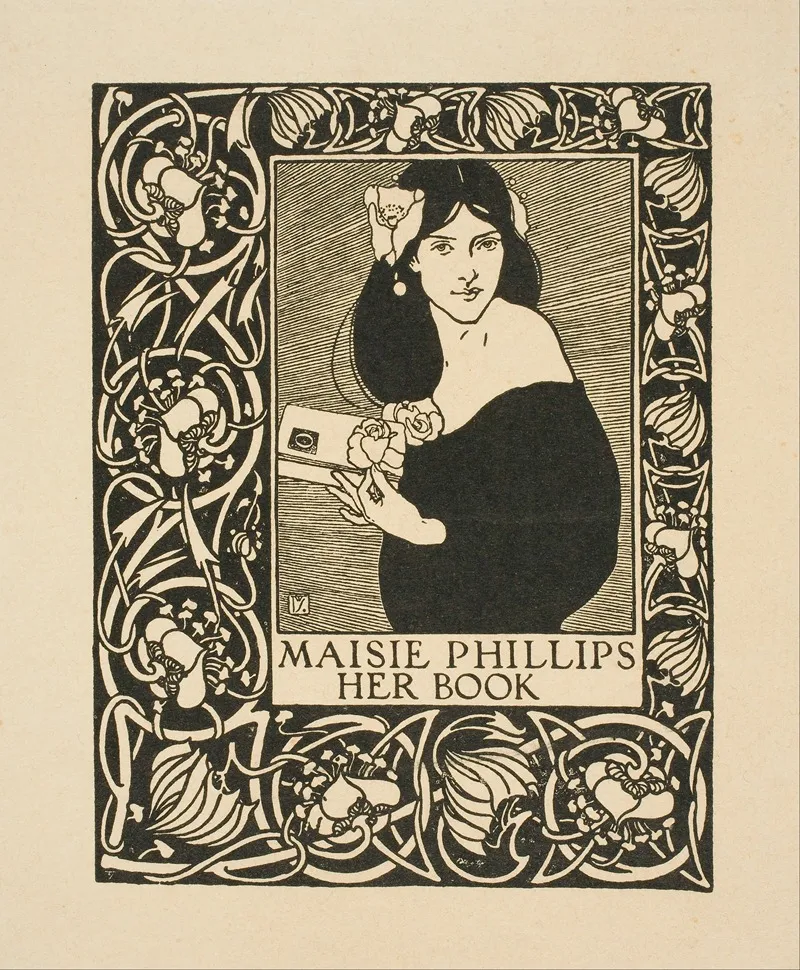 Maisie Phillips Her Book Wall Art by Joseph W. Simpson - High-Resolution Digital Print