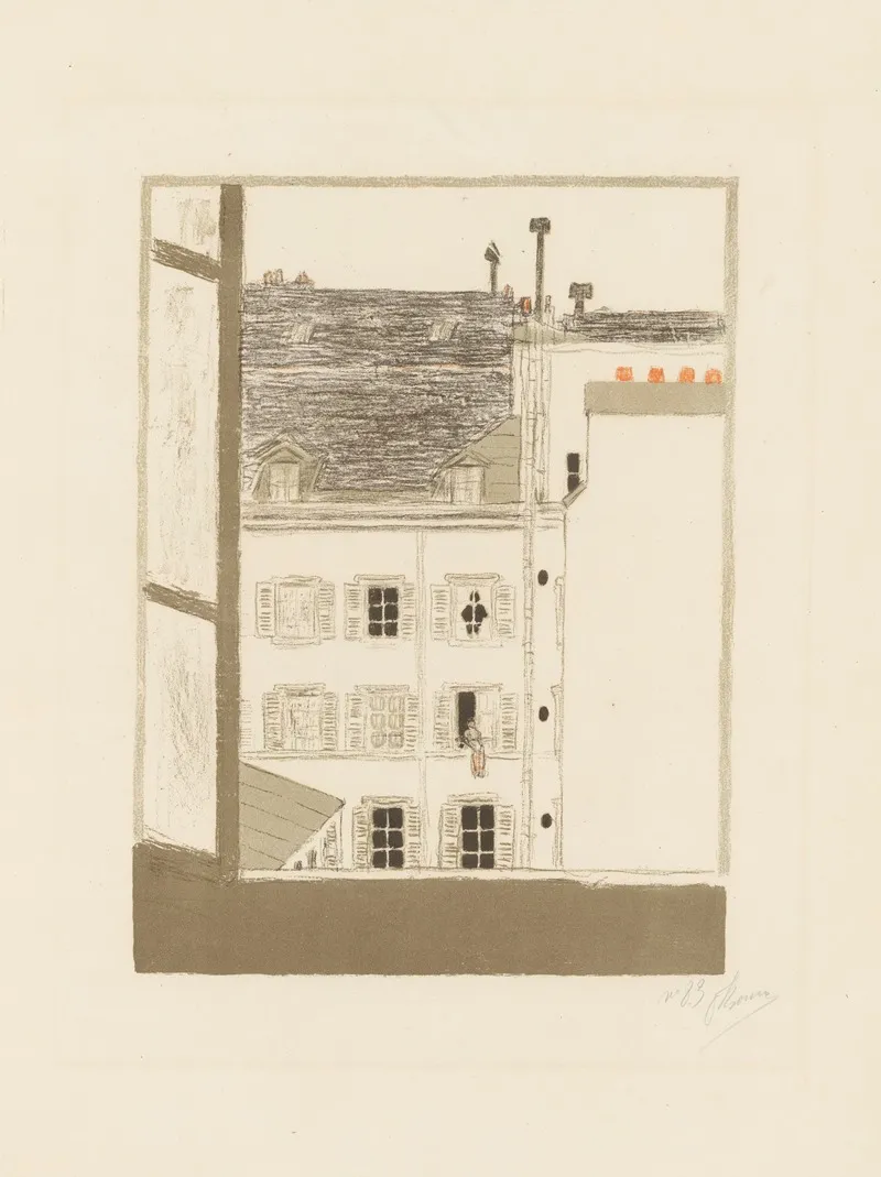 Maison Dans La Cour 2 Wall Art by Pierre Bonnard - High-Resolution Digital Print