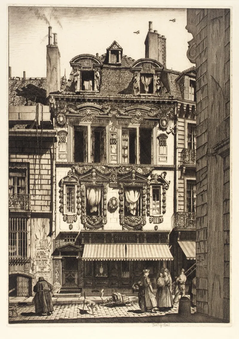 Maison Des Ambassadeurs Dijon Wall Art by Frederick G. Hall - High-Resolution Digital Print