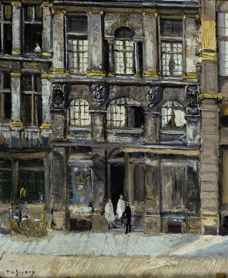 Maison Occupee Par Victor Hugo Sur La Grand Place A Bruxelles En 1851 Et 1852 Wall Art by Georges Dufrénoy - High-Resolution Digital Print