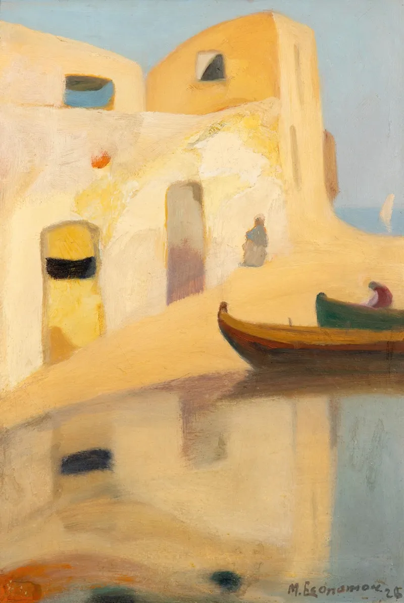 Maisons Et Bateaux Wall Art by Michalis Oikonomou - High-Resolution Digital Print