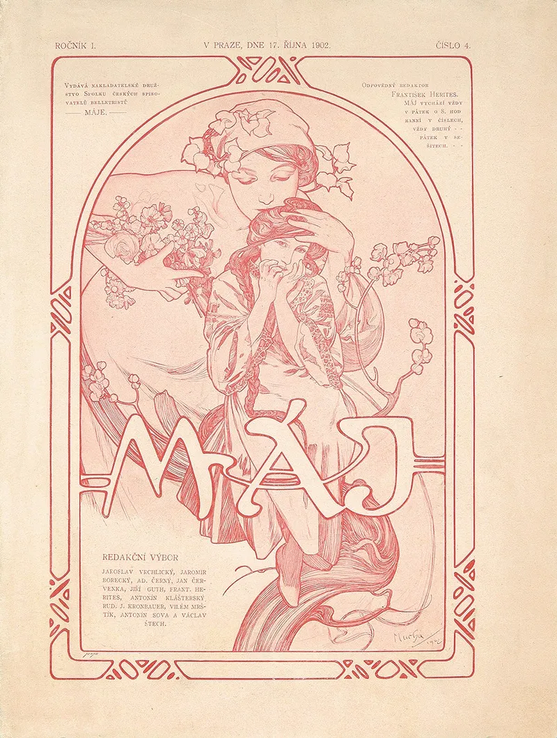 Maje Wall Art by Alphonse Mucha - High-Resolution Digital Print