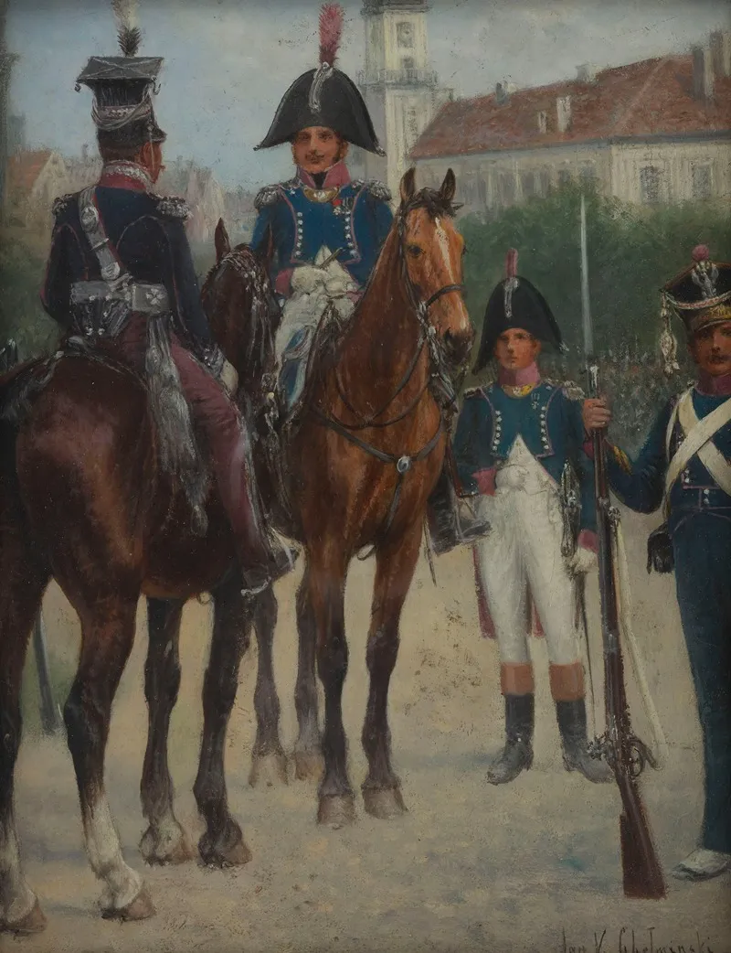 Major General A Colonel An Officer And Veterans Wall Art by Jan Chełmiński - High-Resolution Digital Print