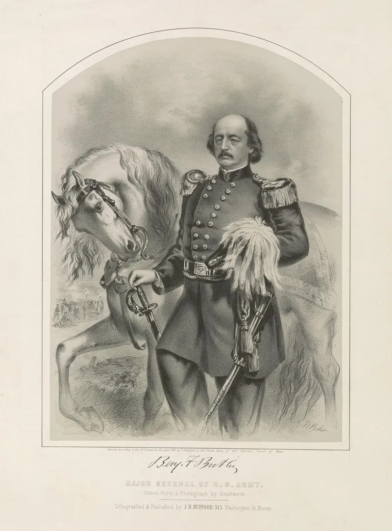 Major General Of U S Army Benjamin F Butler