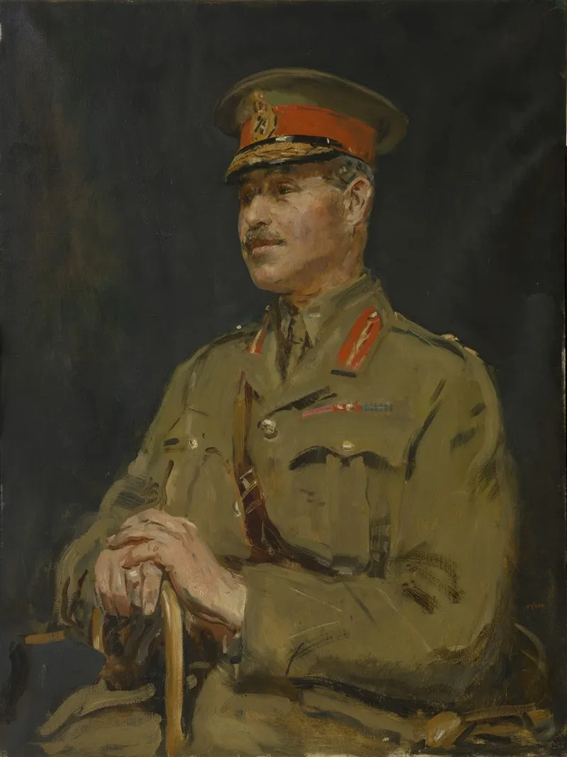 Major General Sir David Mercer Kcb Adjutant General Royal Marine Forces 1916 1920 Wall Art by Ambrose McEvoy - High-Resolution Digital Print