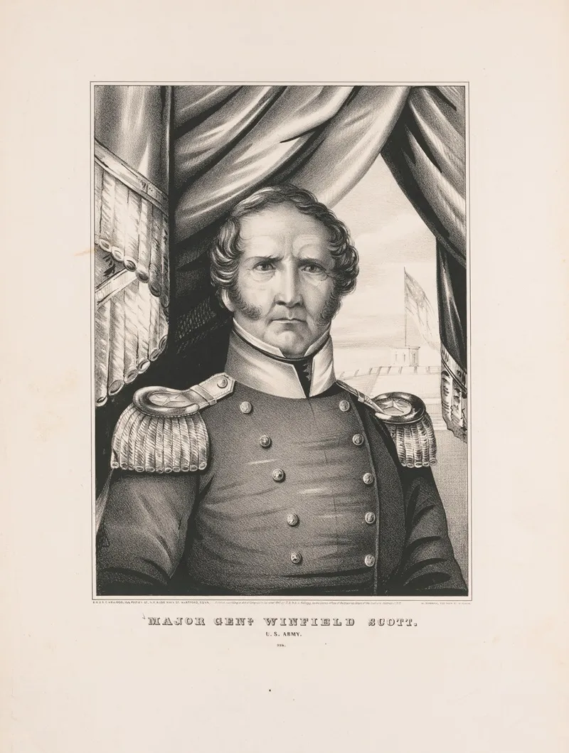 Major General Winfield Scott Wall Art by E.B. &amp; E.C. Kellogg - High-Resolution Digital Print