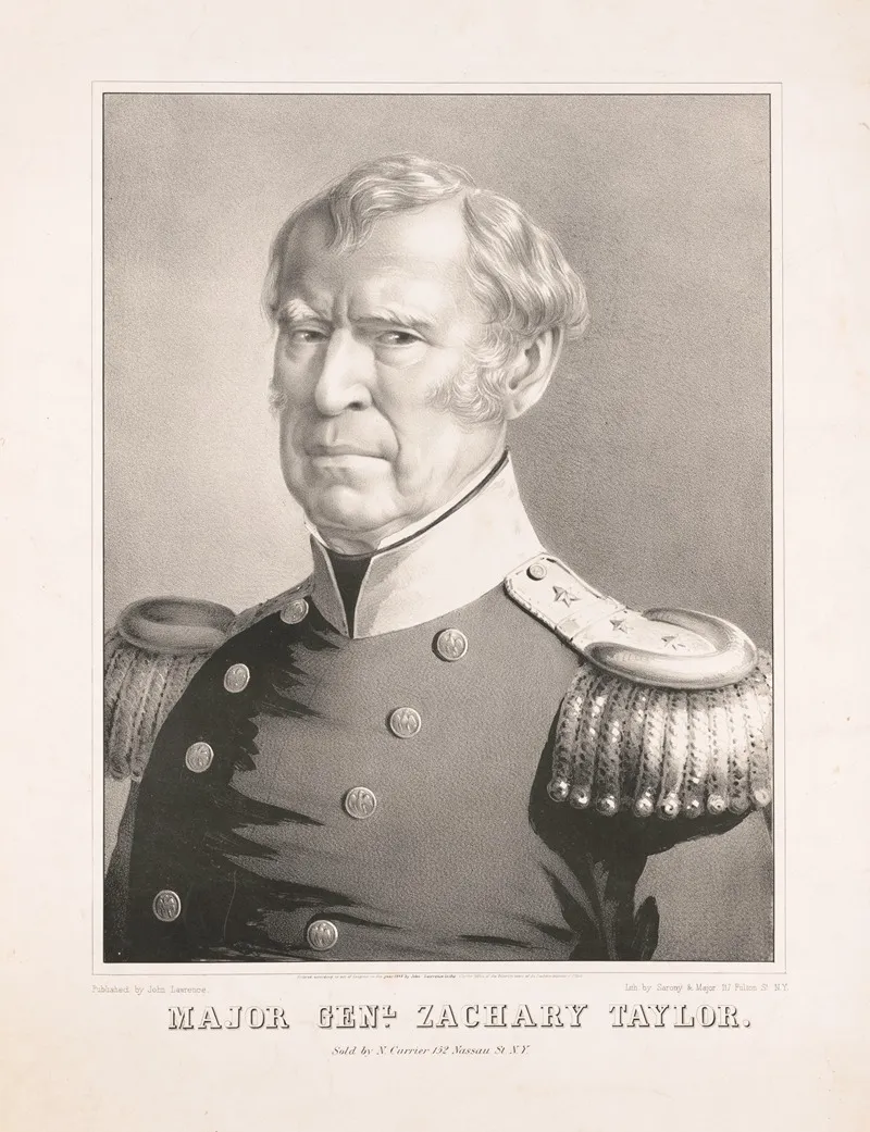 Major General Zachary Taylor 2 Wall Art by Sarony, Major & Knapp Lith. - High-Resolution Digital Print