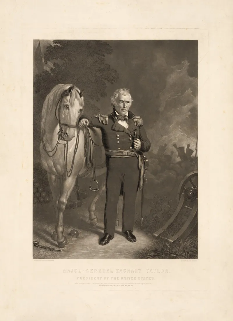 Major General Zachary Taylor President Of The United States