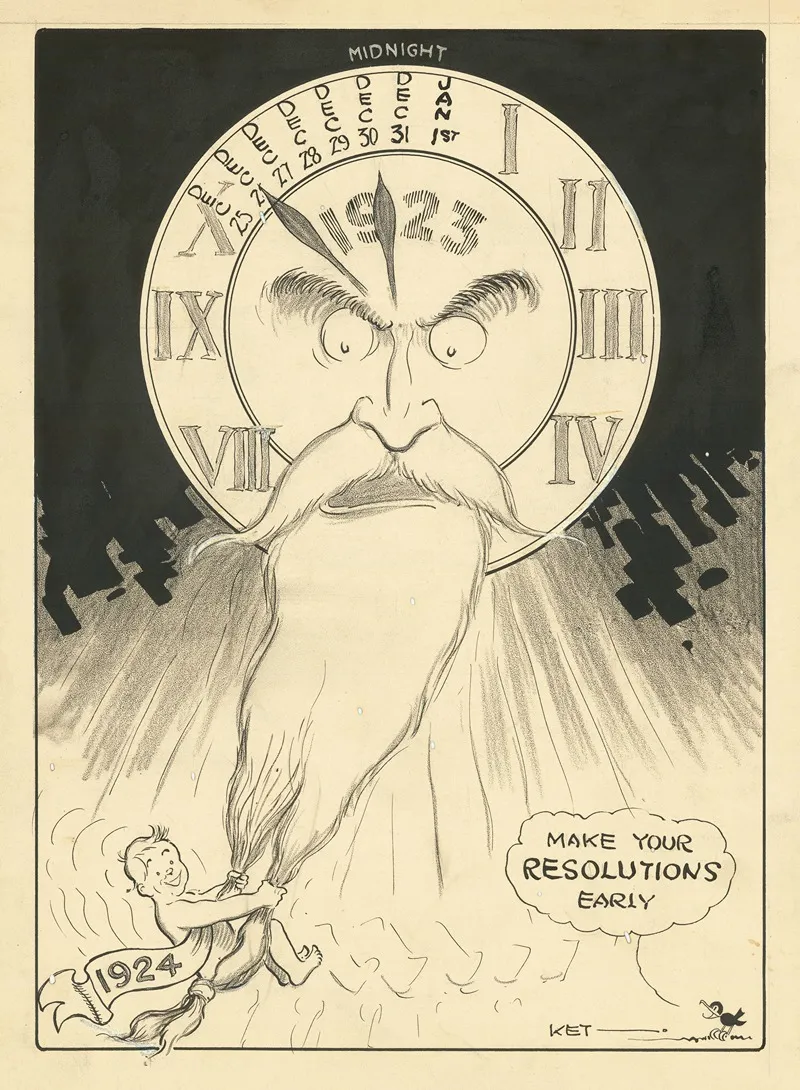 Make Your Resolutions Early Wall Art by Frank Kettlewell - High-Resolution Digital Print