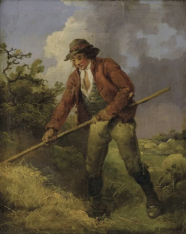Making Hay Wall Art by George Morland - High-Resolution Digital Print