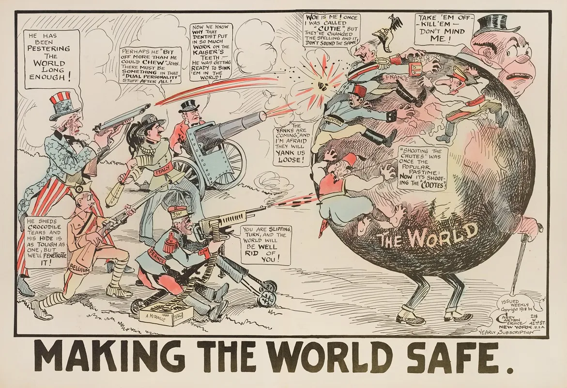 Making The World Safe Wall Art by Carey Cartoon Service - High-Resolution Digital Print