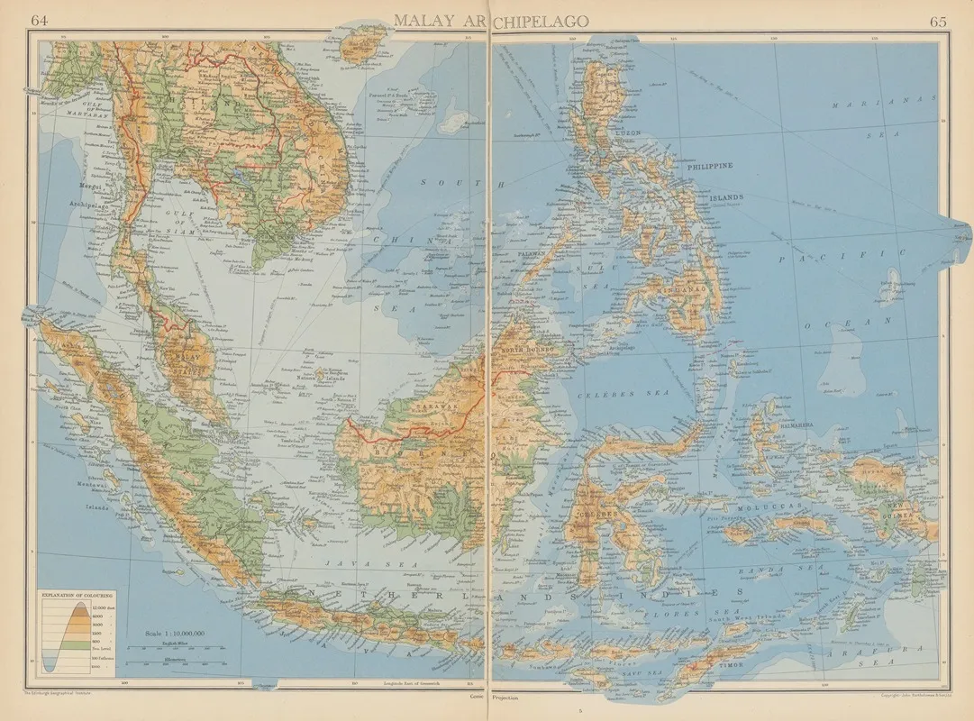 Malay Archipelago Wall Art by John George Bartholomew - High-Resolution Digital Print