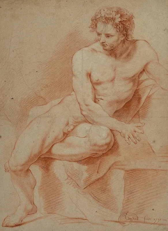 Male Nude 19 Wall Art by Antoine Gaspard Truchet - High-Resolution Digital Print