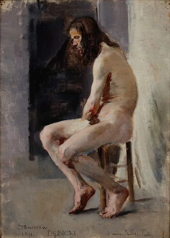 Male Nude 20 Wall Art by Stanisław Dębicki - High-Resolution Digital Print