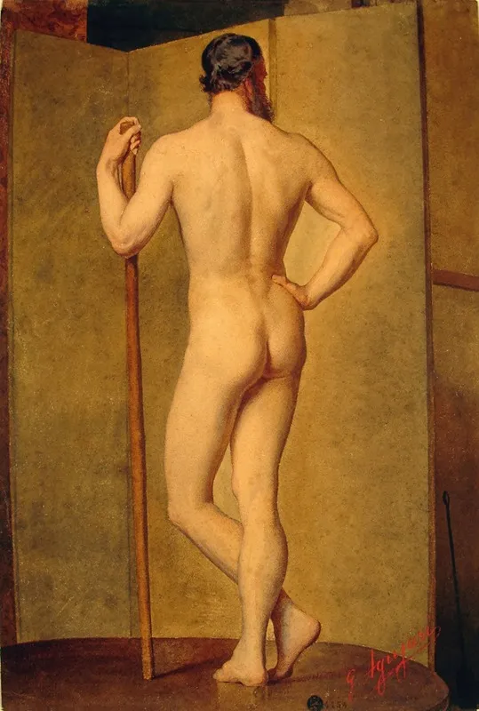 Male Nude 22 Wall Art by Giuseppe Agujari - High-Resolution Digital Print