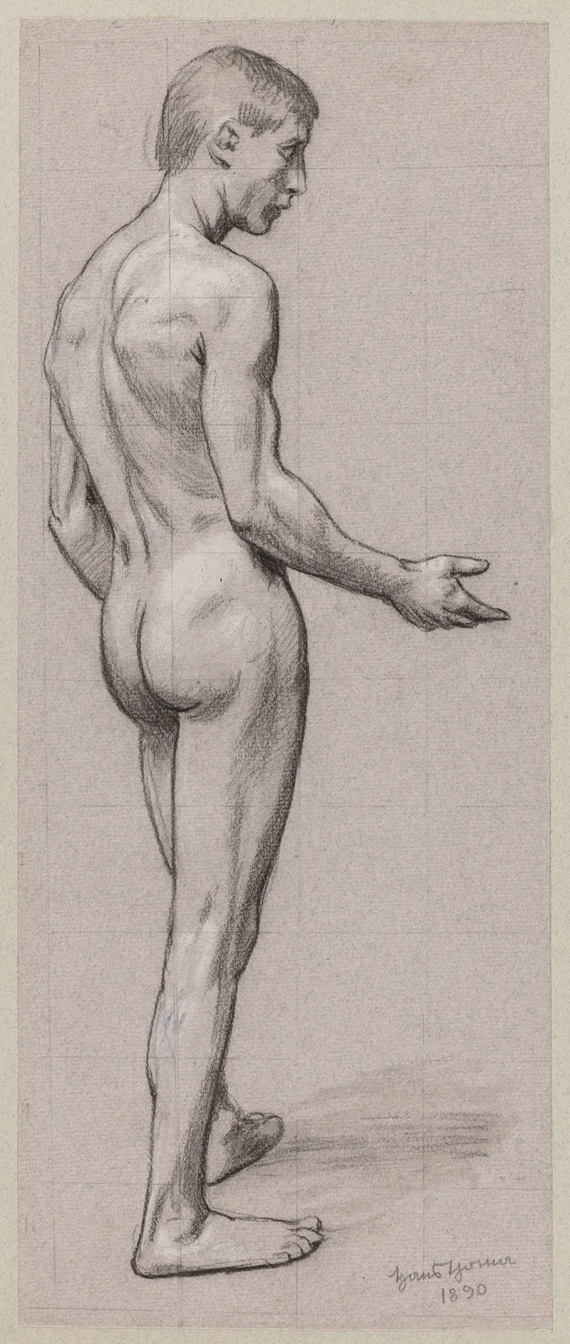 Male Nude 31 Wall Art by Hans Thoma - High-Resolution Digital Print