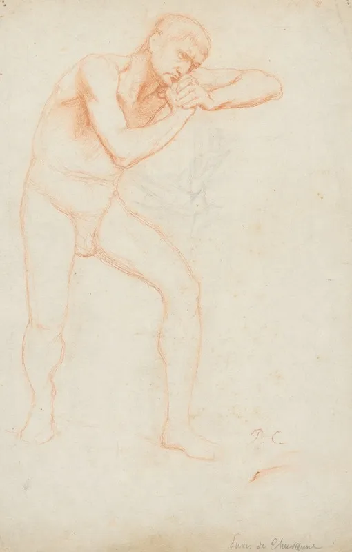 Male Nude 7 Wall Art by Pierre Puvis de Chavannes - High-Resolution Digital Print
