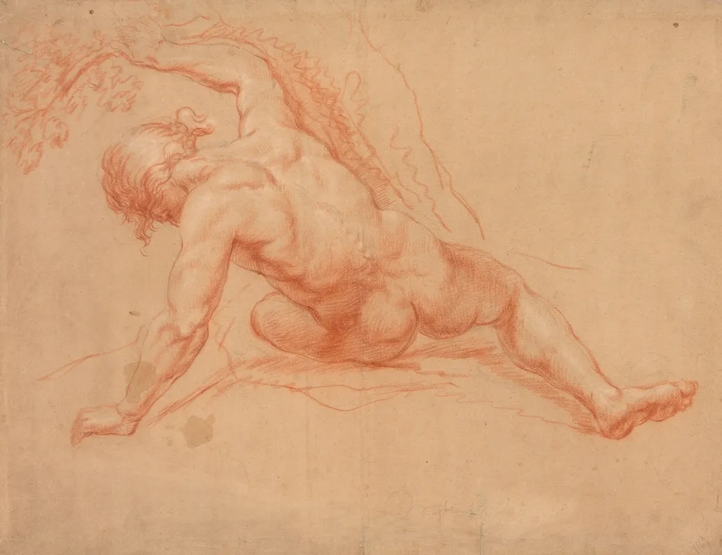 Male Nude Seen From Behind Wall Art by Daniël Mijtens The Younger - High-Resolution Digital Print