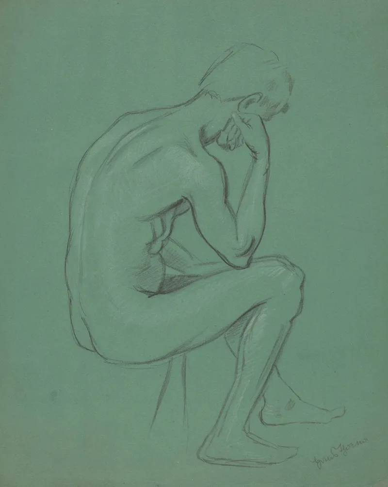 Male Nude Sitting