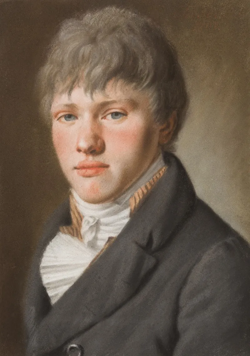 Male Portrait 22 Wall Art by Andreas Joseph Chandelle - High-Resolution Digital Print