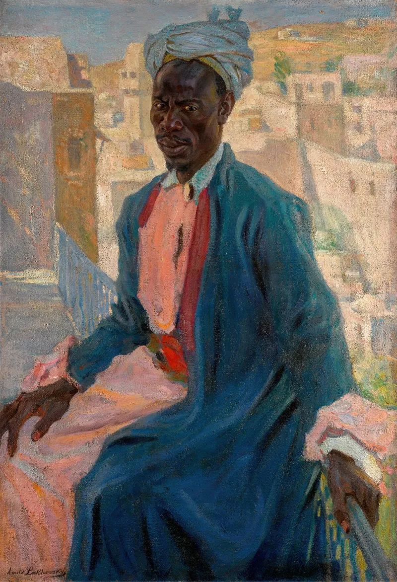 Male Portrait Dar Es Salaam Wall Art by Arnold Borisovich Lakhovsky - High-Resolution Digital Print