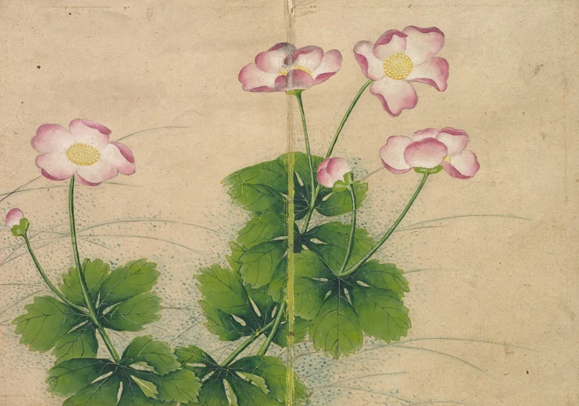 Mallow Flowers Wall Art by Zhang Ruoai - High-Resolution Digital Print