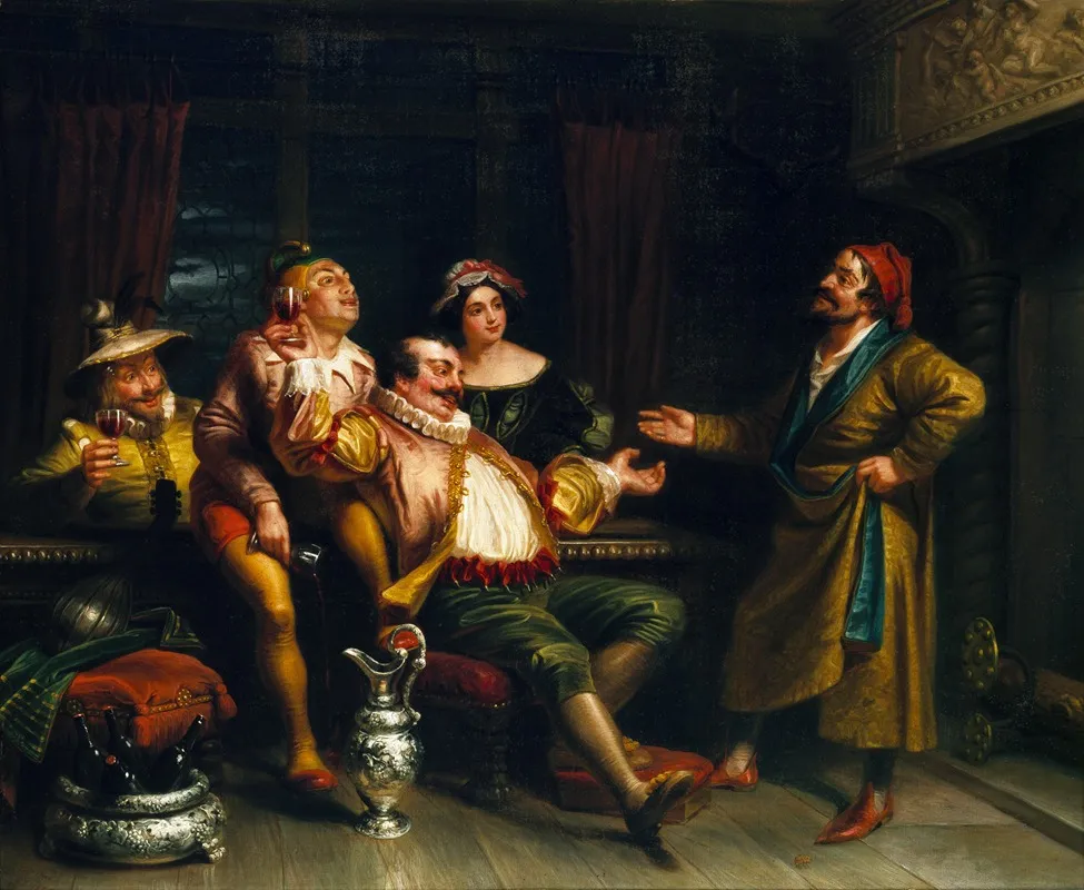 Malvolio Confronting The Revelers