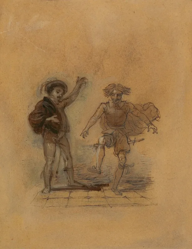 Malvolio Dancing Wall Art by Robert Smirke - High-Resolution Digital Print
