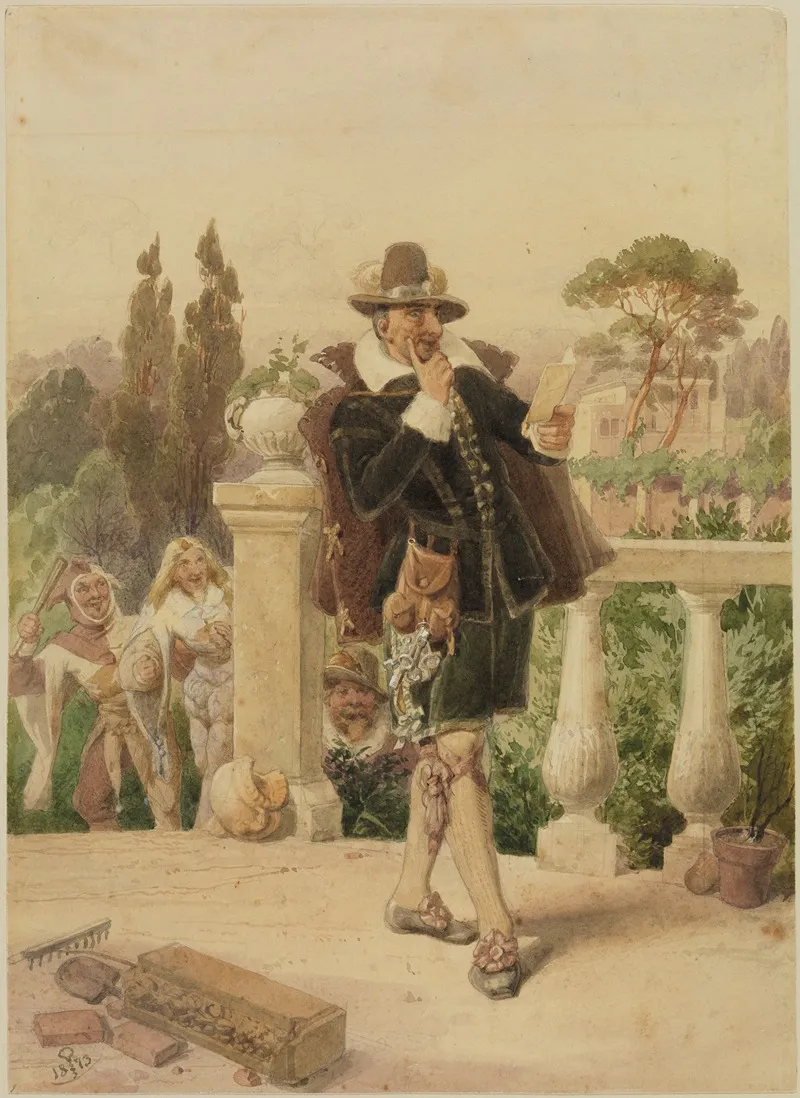Malvolio Liest Den Im Garten Gefundenen Brief