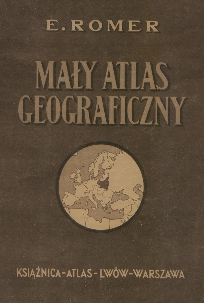 Maly Atlas Geograficzny Cover Wall Art by Eugeniusz Romer - High-Resolution Digital Print