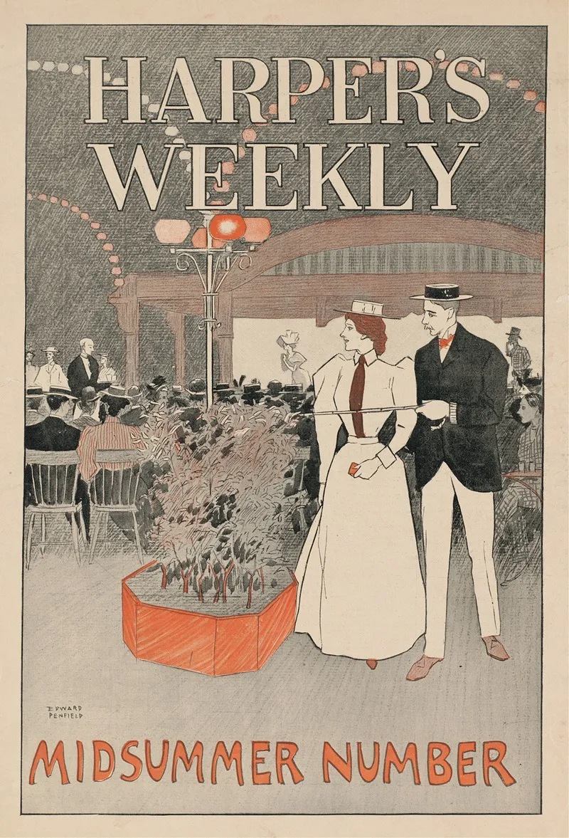 Man And Woman Sit In A Crowded Cafe Looking Over A Crowd With The Man Pointing With A Cane
