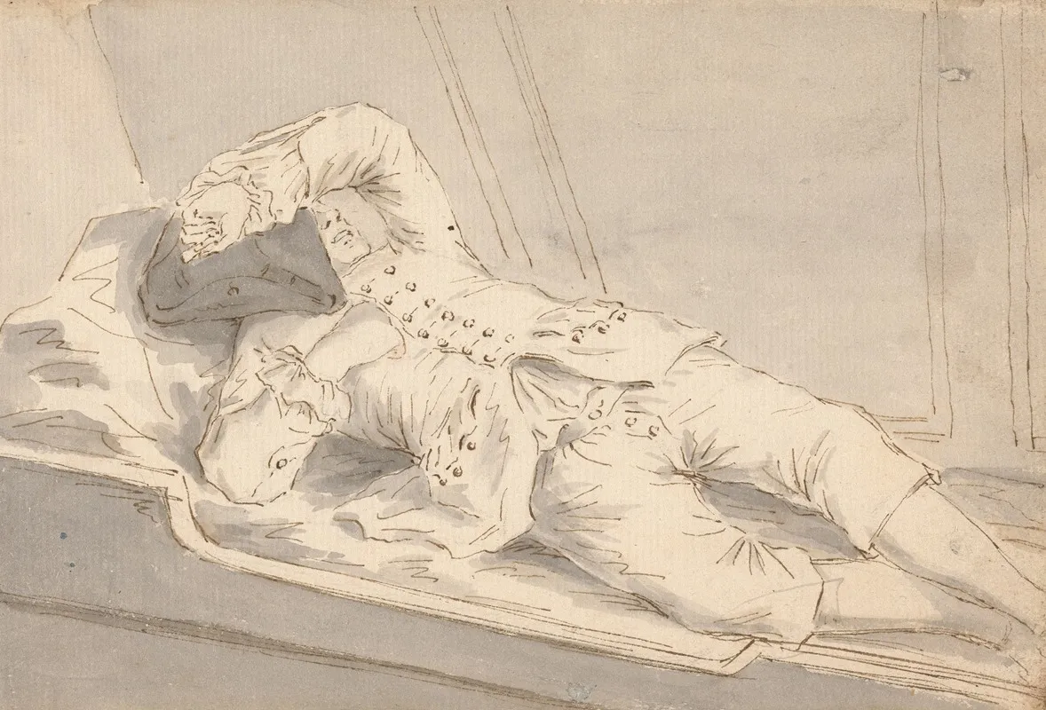 Man Asleep In A Bunk On Board A Ship
