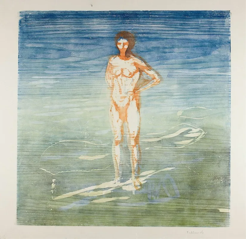Man Bathing
