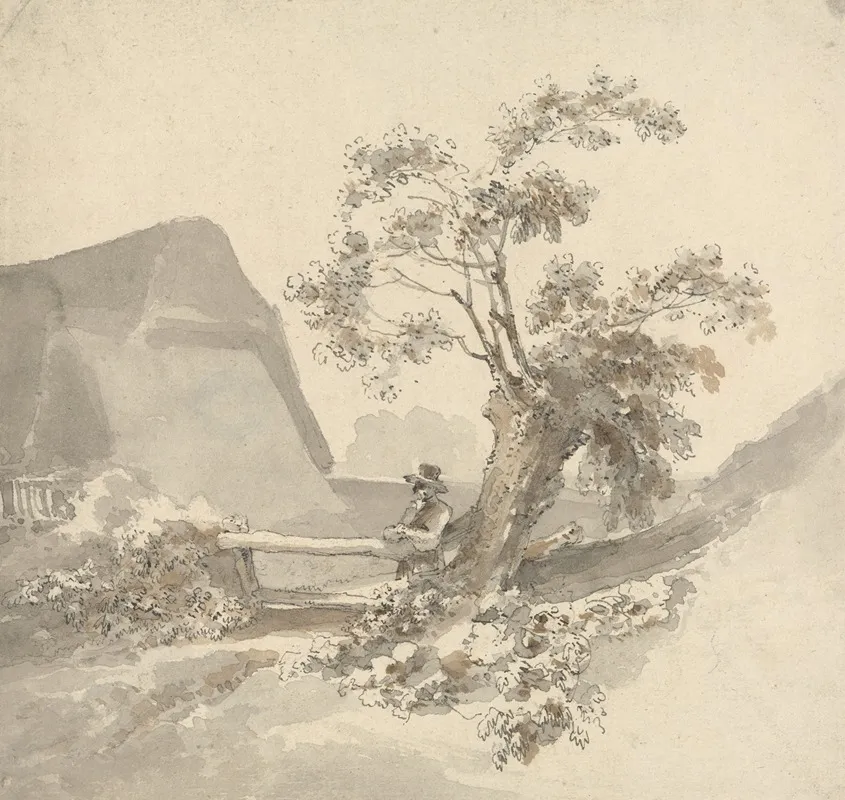 Man Beside A Stile