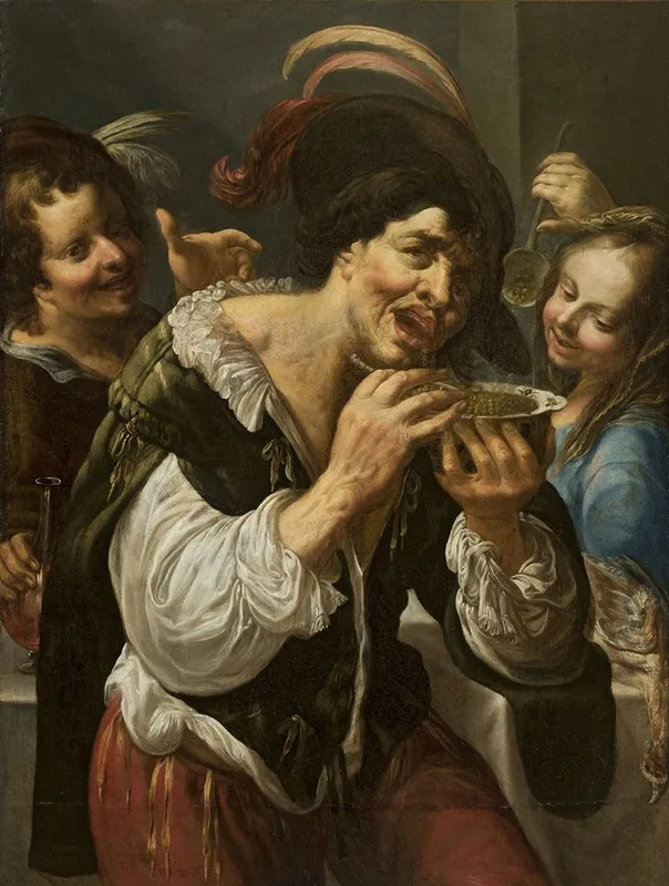 Man Eating Lentil Georges Prompt A La Soupe