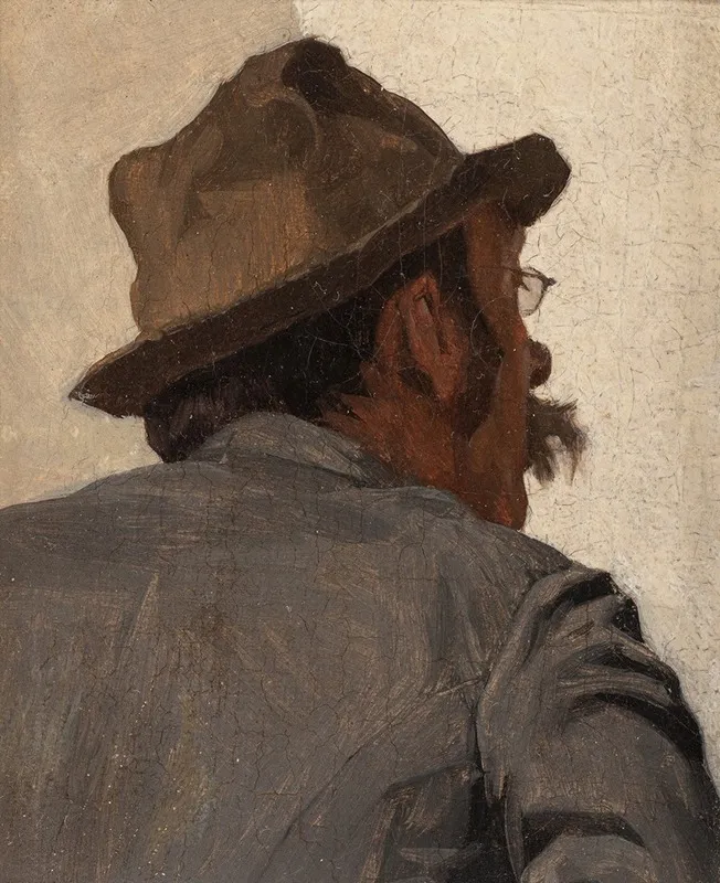 Man From The Back With Glasses Wall Art by Louis Charles Moeller - High-Resolution Digital Print