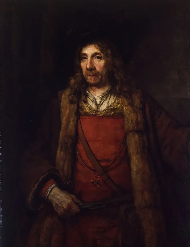 Man In A Fur Lined Coat Wall Art by Rembrandt van Rijn - High-Resolution Digital Print