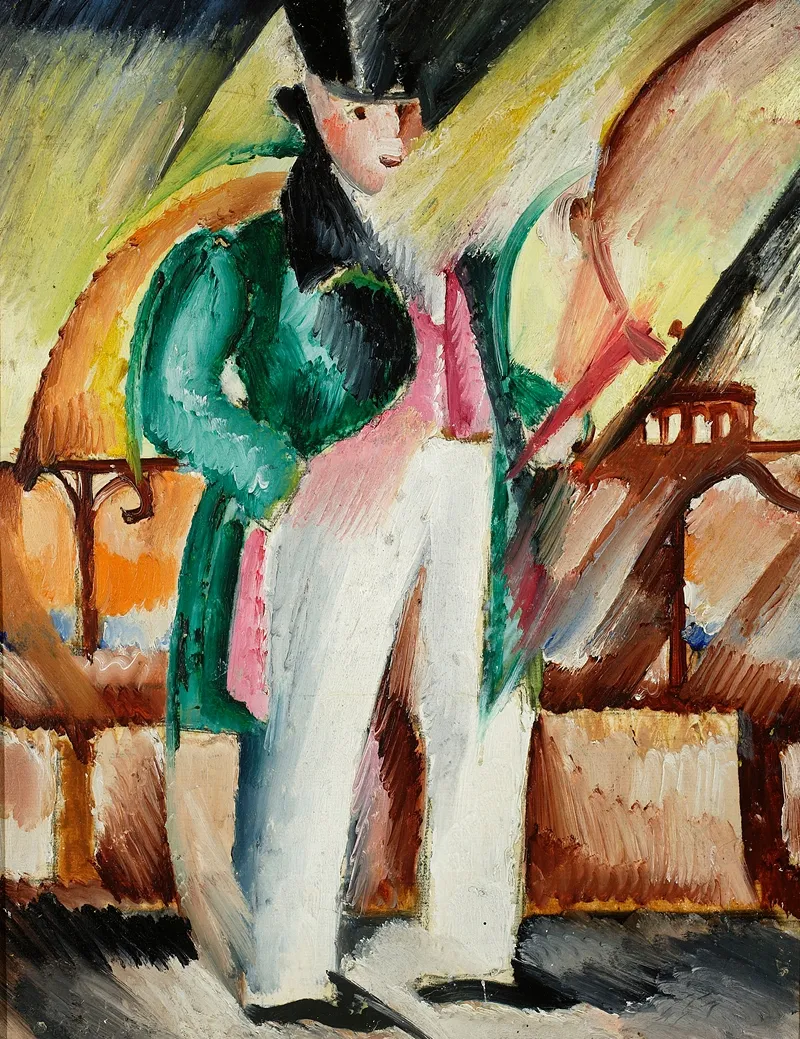 Man In A Green Tailcoat Wall Art by Zygmunt Waliszewski - High-Resolution Digital Print