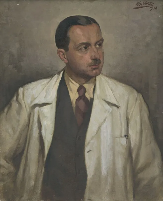 Man In A White Coat Wall Art by Viktor Kiss - High-Resolution Digital Print